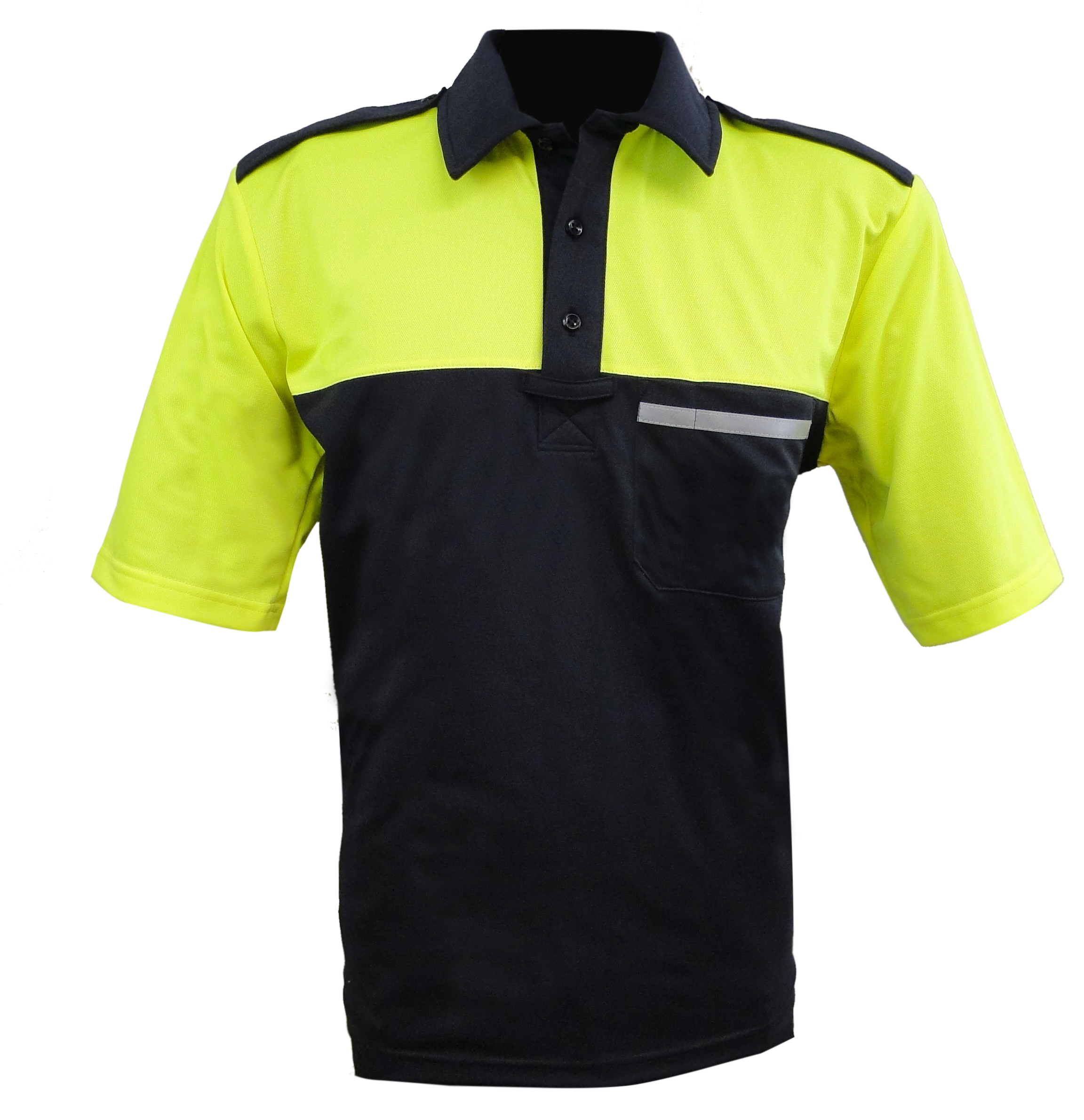 Cycling Patrol Polo Shirt Yellow/Black - XS / Yellow/Black